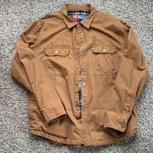 Men's Tan Shirt Jacket
